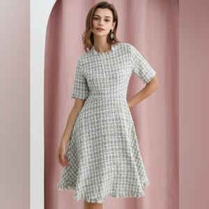 Chicwish Tweed A-Line Dress S